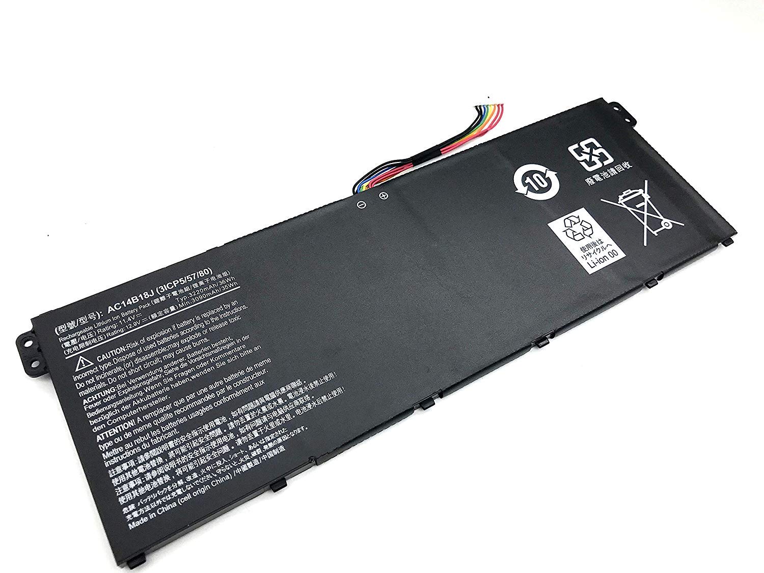 Acer Aspire E3/ES1/V5 Series 3-Cell Battery (AC14B18J)
