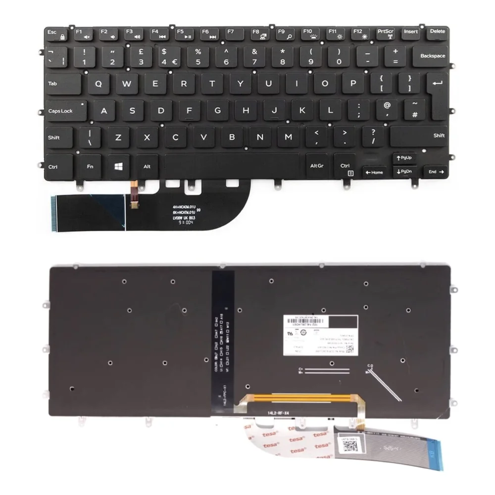 Dell XPS 15 9550/9560/9570/7590 Backlit Replacement Keyboard (0NKVKD)