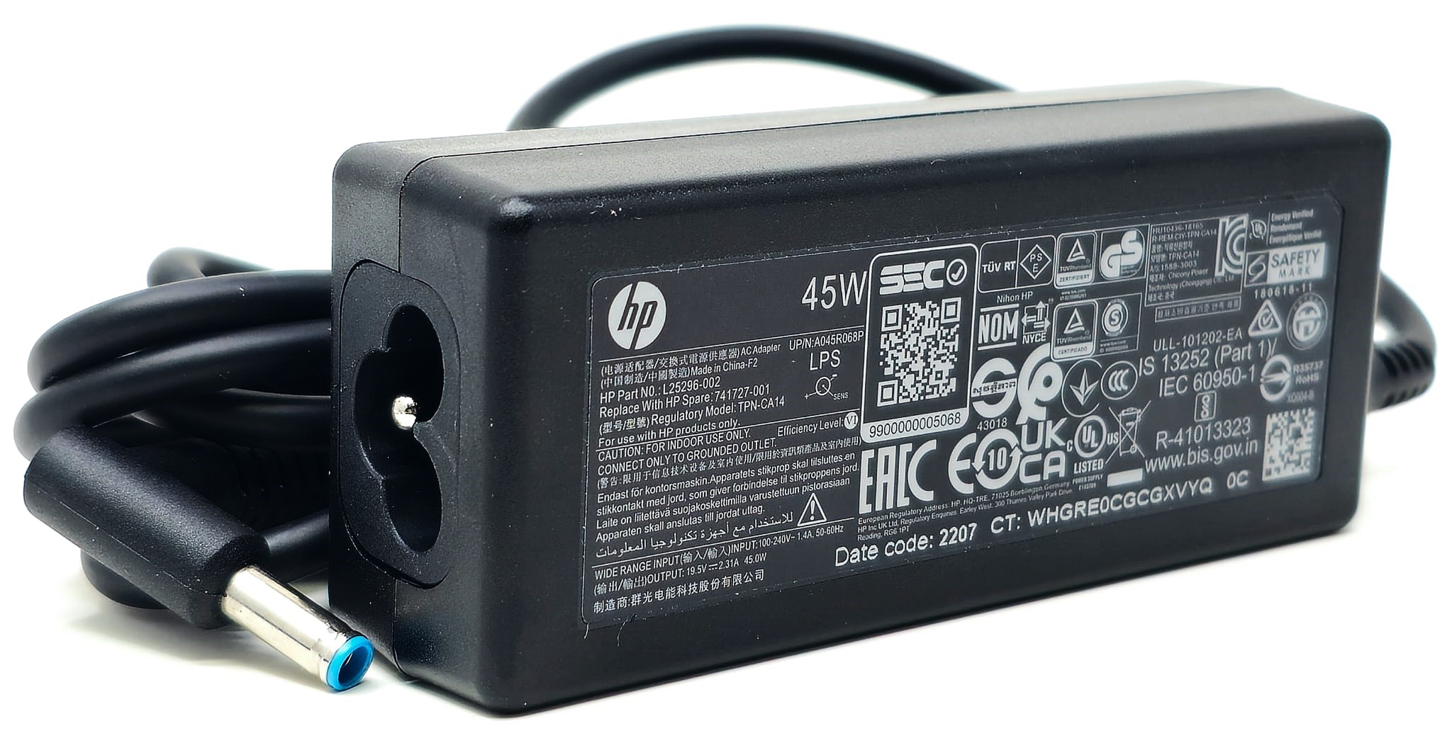 HP ProBook 11 EE G1/G2 45W Charger (741727-001)
