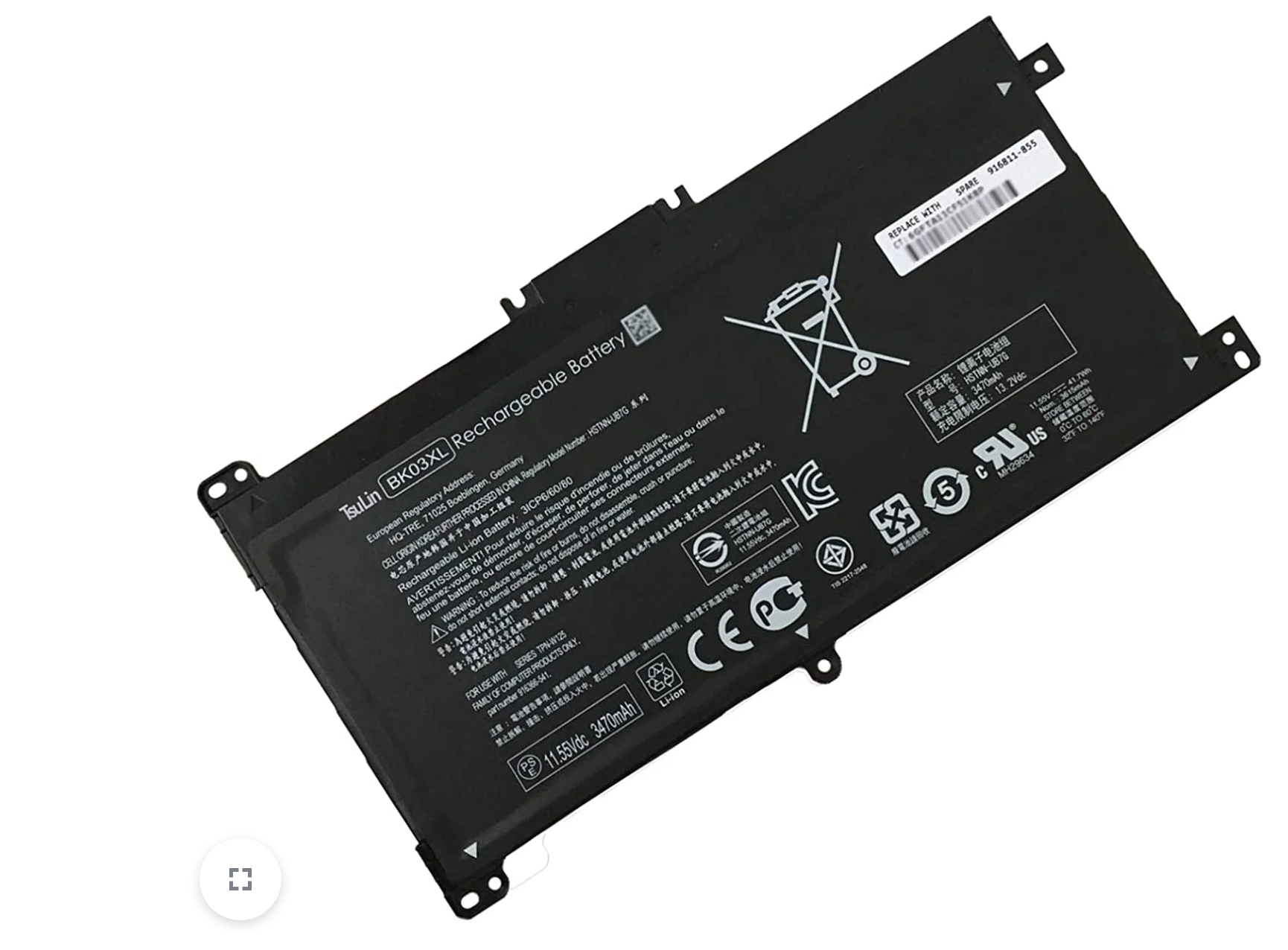 HP bk03xl battery