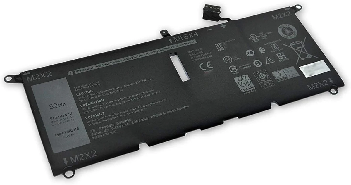 Dell XPS 13 9370/9380/7390 Aluminum Shield Battery (HK6N5)